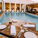 luxury pool indoor restaurant