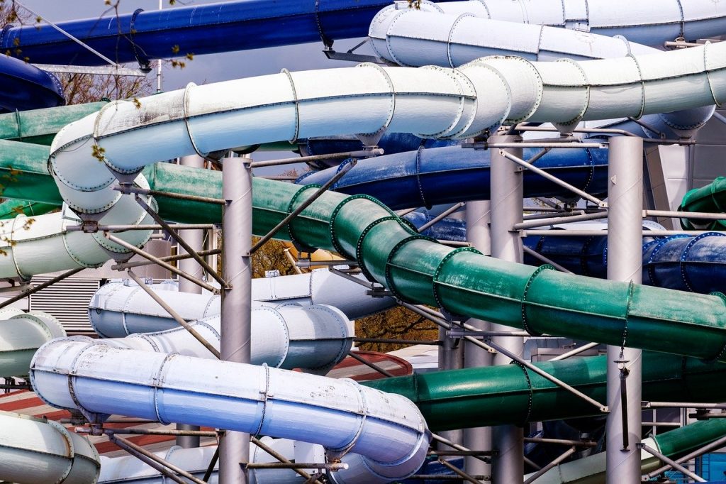 Pipes in theme park